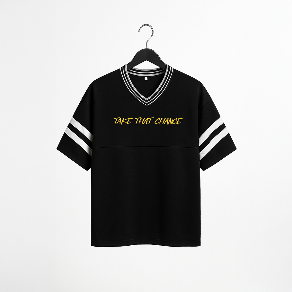 Taped Mesh Boxy T-shirt